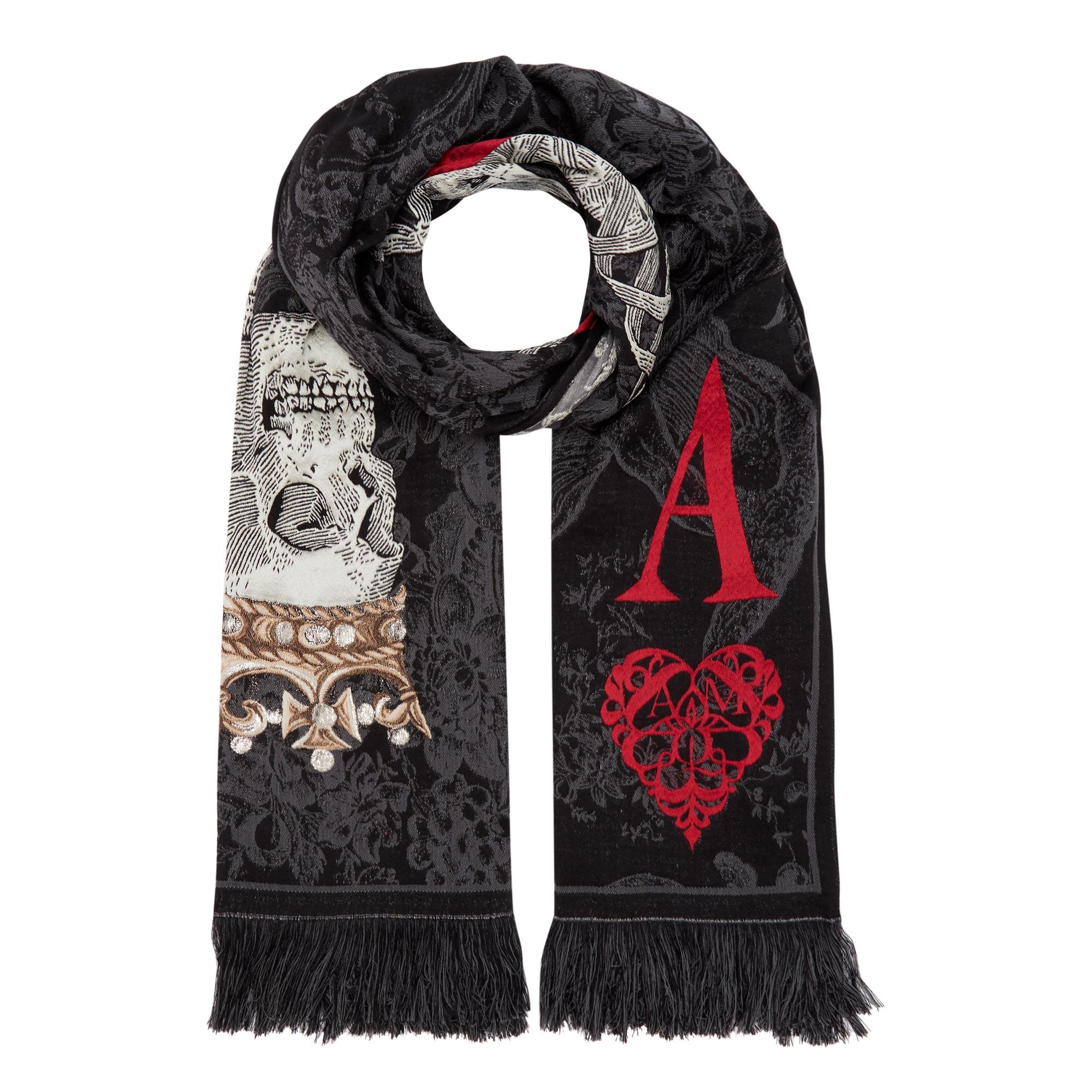 Queen Of Hearts Wool-Blend Scarf